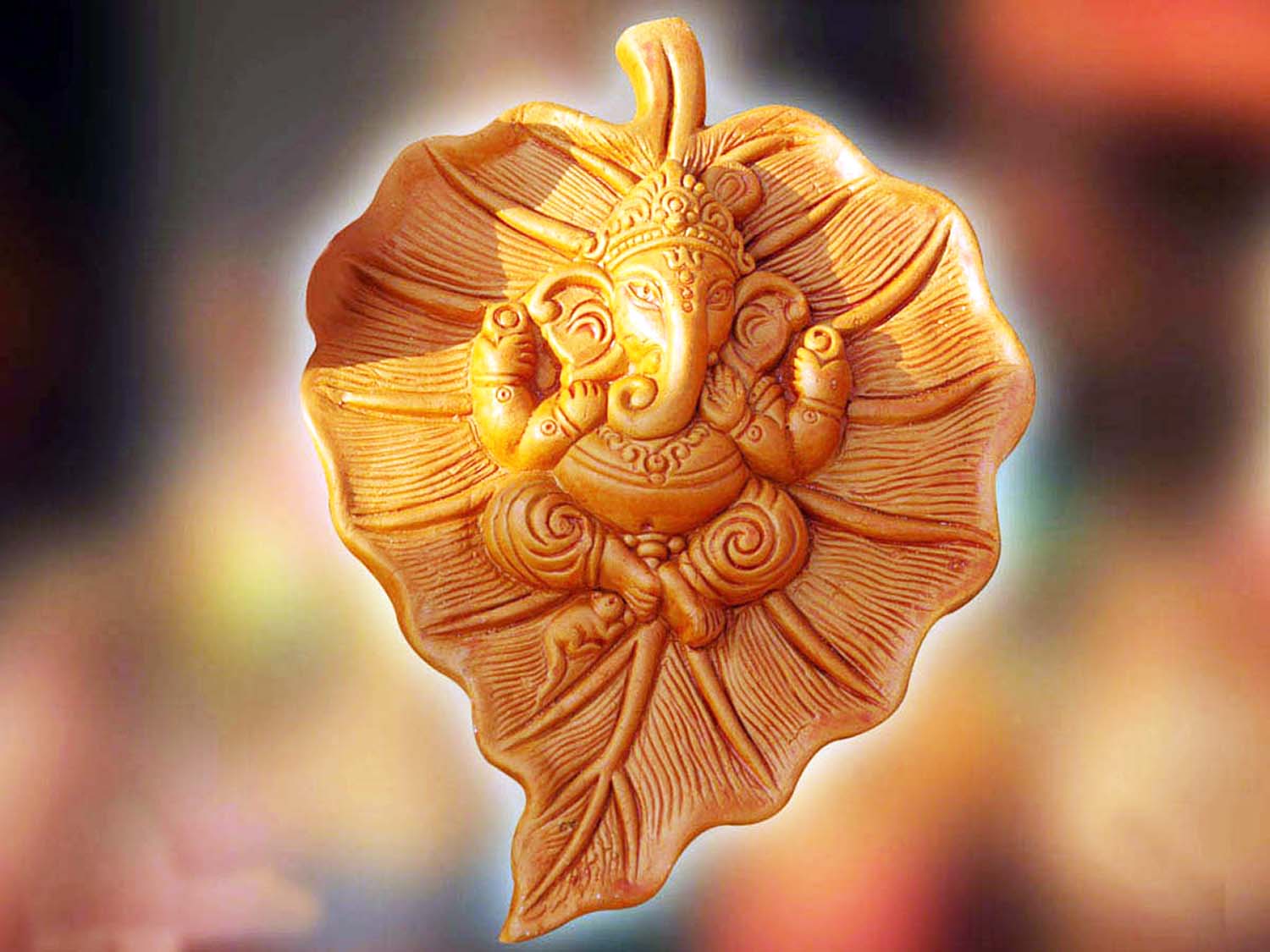 Leaf crafted Ganesh Picture! Leaf crafted Ganesh Picture!