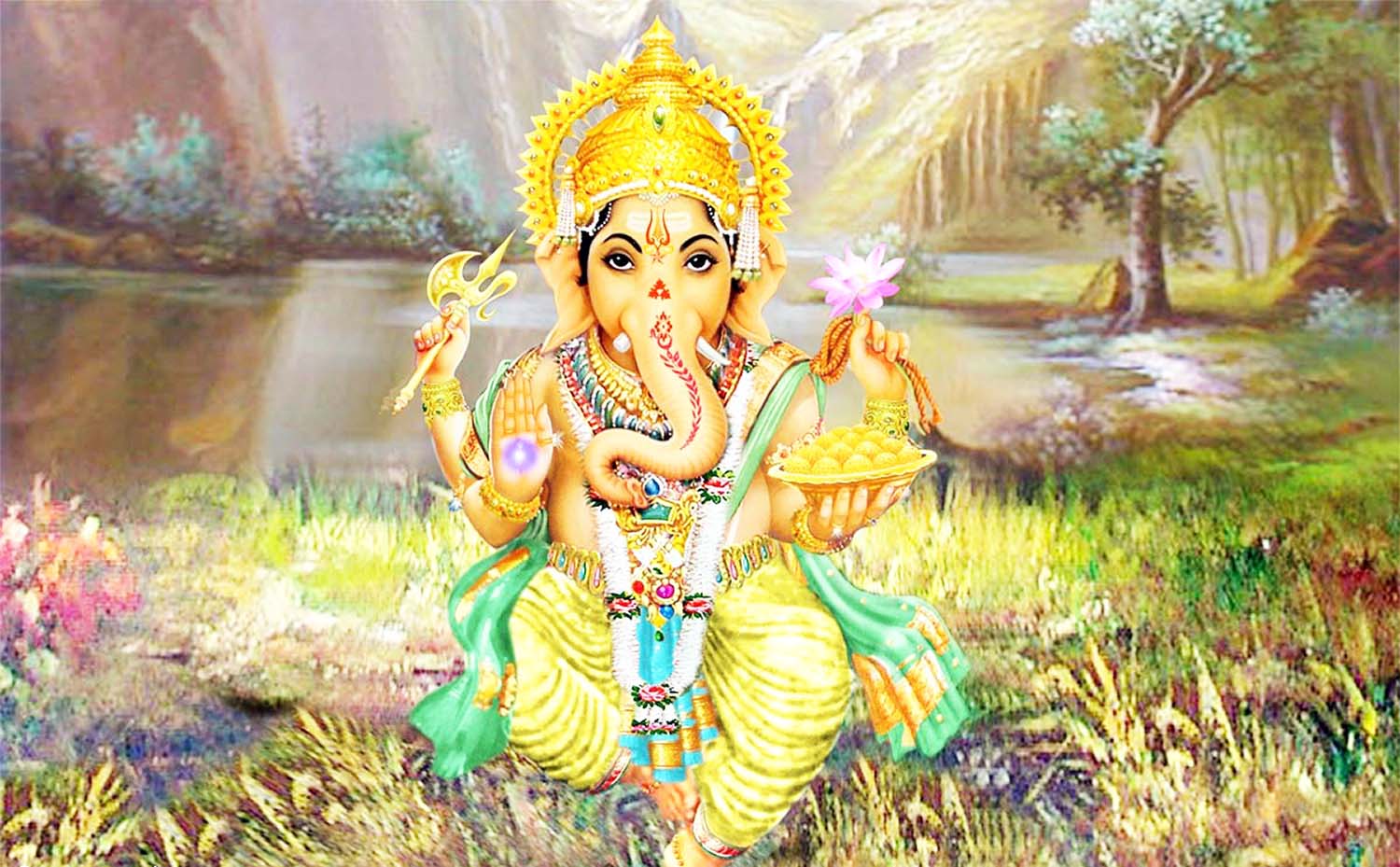 Wallpaper Ganesha with modak! Wallpaper Ganesha with modak!