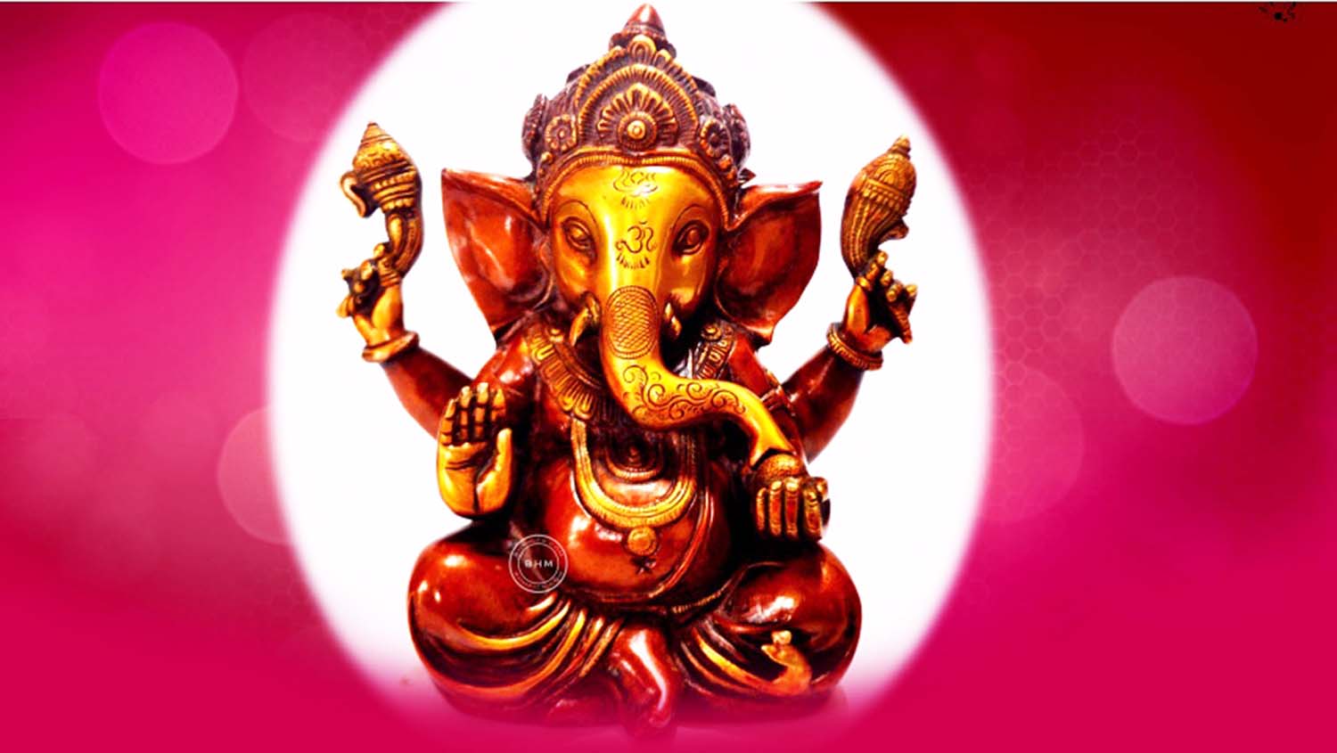 Ganpati wallpaper in pink background Ganpati wallpaper in pink background