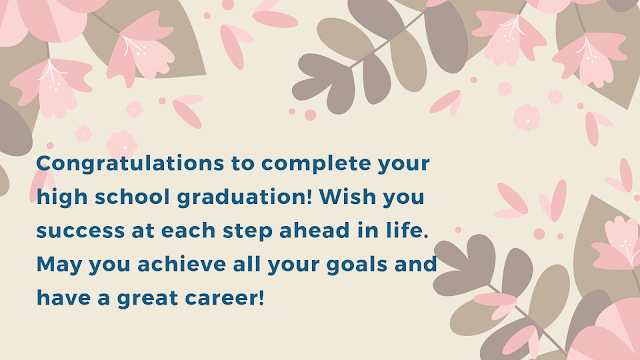 graduation message from principal