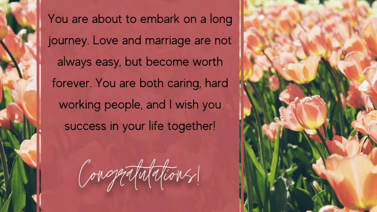 Engagement wishes to friend