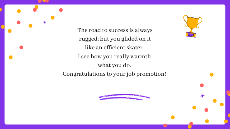 best wishes for promotion