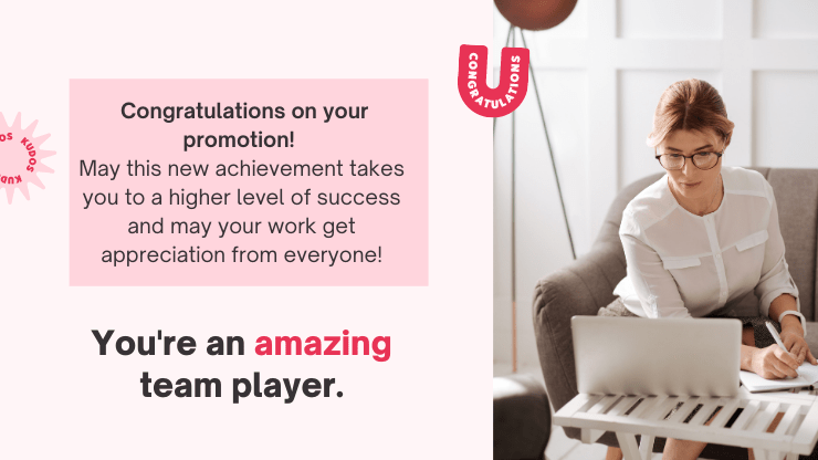 promotion wishes to friend