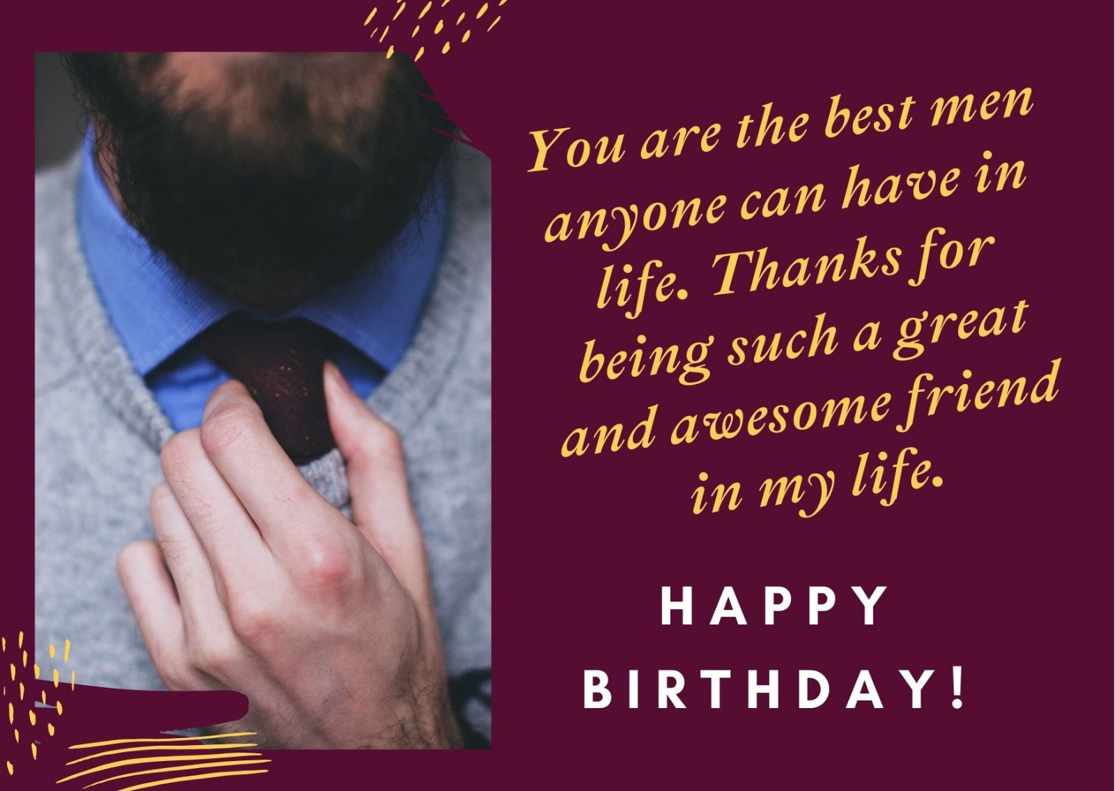 how to wish happy birthday to a male friend